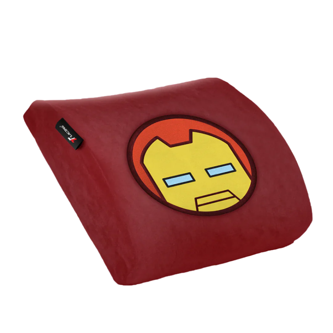 TTRacing XL Memory Foam Lumbar Pillow with Cooltec Gel - Iron Man Edition